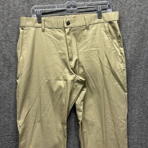 Fabletics The High Side Chino Pants Men's 34x34 Khaki Beige Stretch Golf